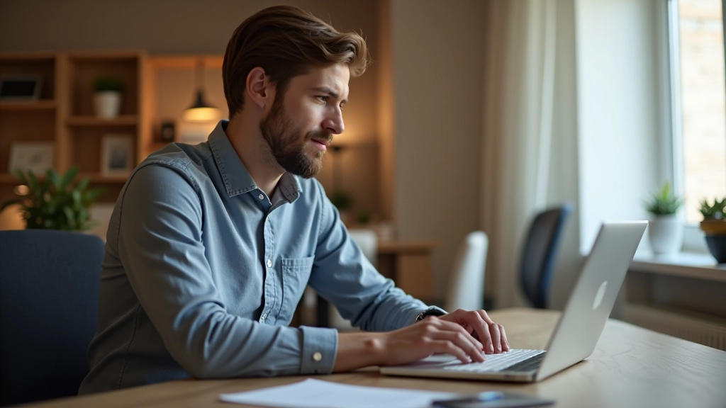 Person securely typing password while reviewing account security settings on computer